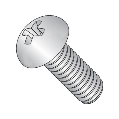 10-24 x 1/2 Phillips Round Machine Screw Fully Threaded 18-8 Stainless Steel-Bolt Demon